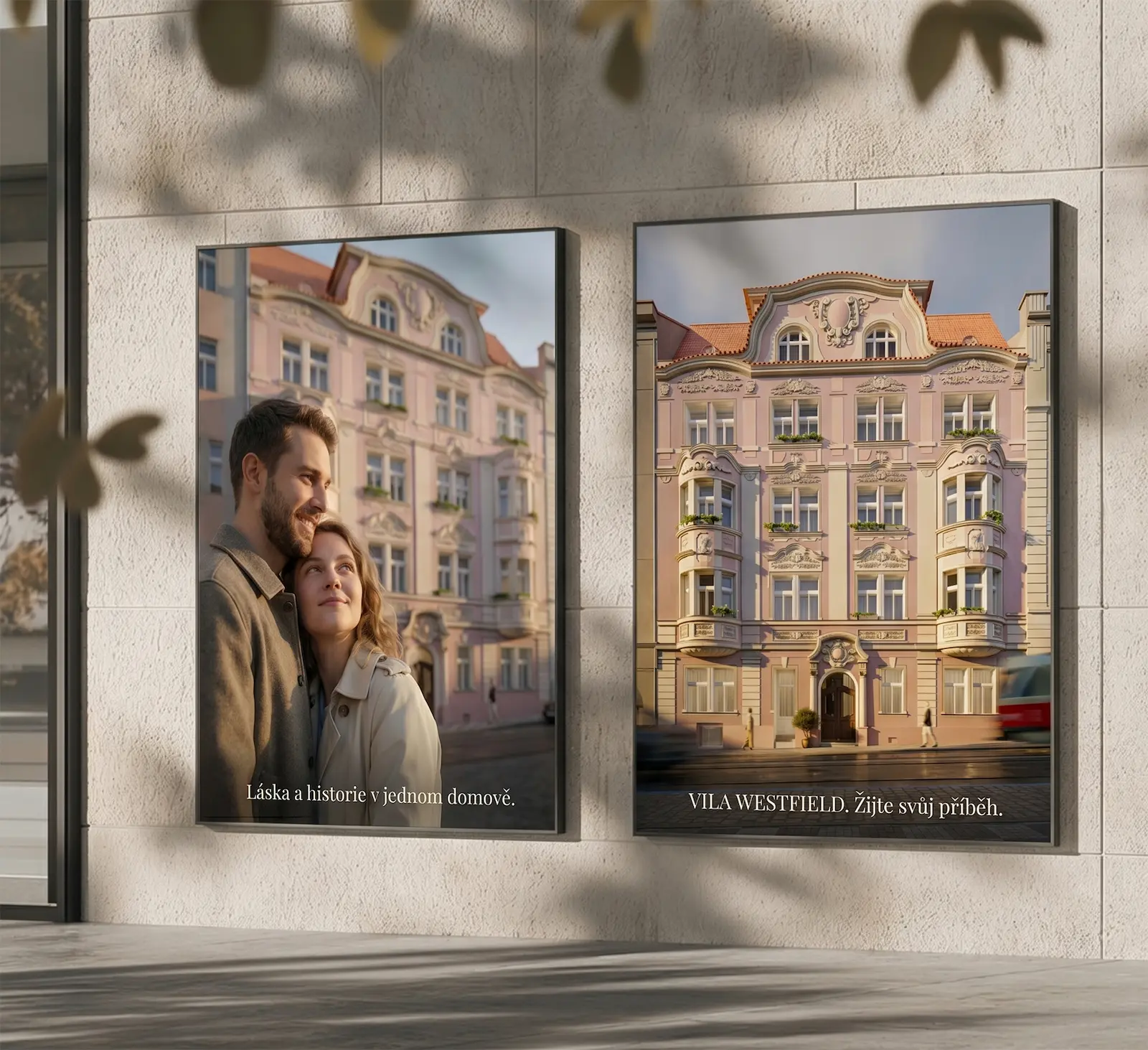 Bělehradská 29, reklamní plakáty outdoor