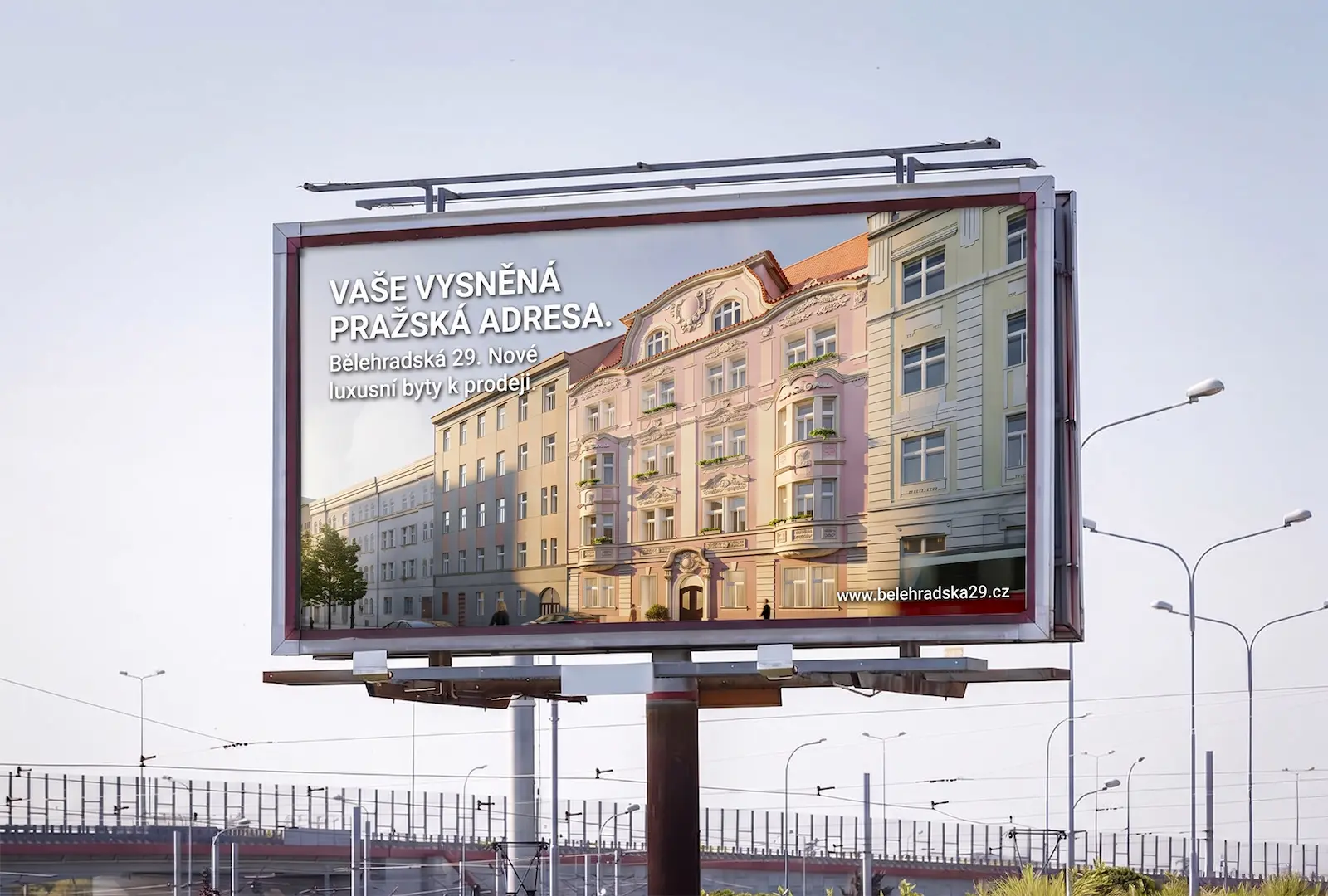 Bělehradská 29, billboard reklamní kampaň