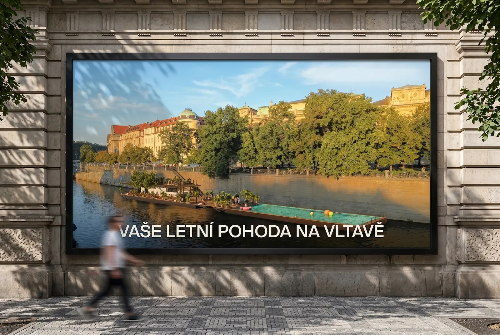 Plovoucí Bazén, billboard outdoor kampaň