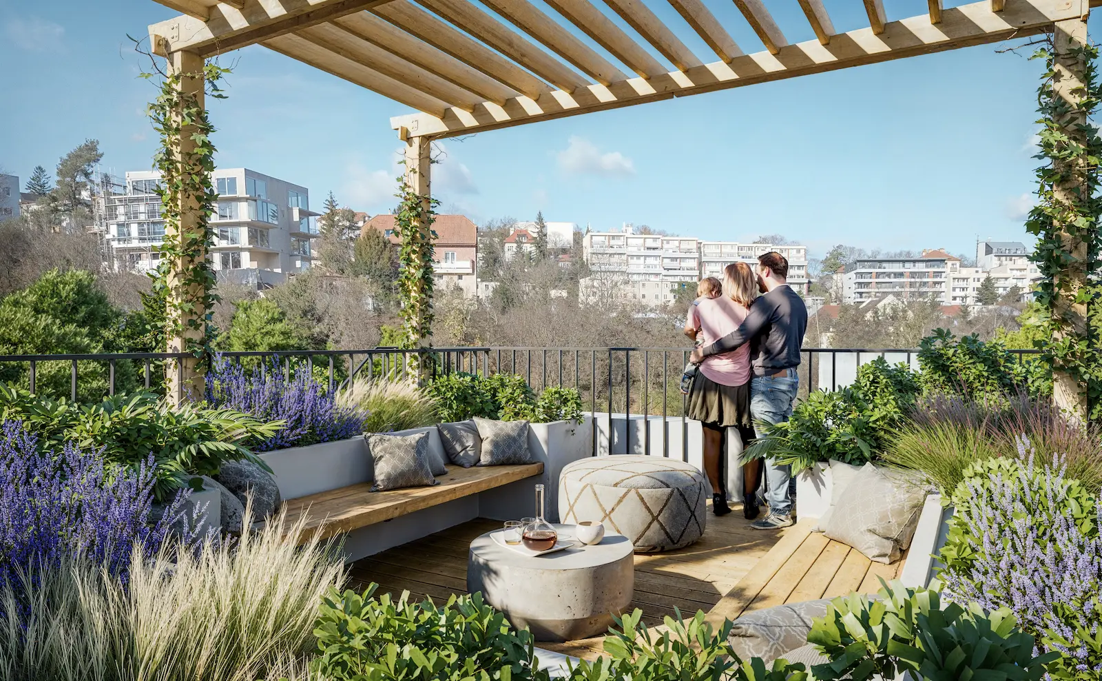 Solis Residence, střešní terasa, vizualizace 05